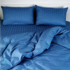 Комплект постельного белья полуторный MakSon Elegant Blue, страйп-сатин, 100% хлопок (032-1145210С)