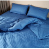 Комплект постельного белья полуторный MakSon Elegant Blue, страйп-сатин, 100% хлопок (032-1145210С)