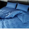 Комплект постельного белья двуспальный MakSon Elegant Blue, страйп-сатин, 100% хлопок (032-1175210С)