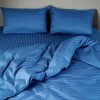 Комплект постельного белья евро MakSon Elegant Blue, страйп-сатин, 100% хлопок (032-1200220С)