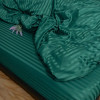 Комплект постельного белья Евро MakSon Elegant Emerald, страйп-сатин, 100% хлопок (017-1200220С)
