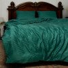 Комплект постельного белья двуспальный MakSon Elegant Emerald, страйп-сатин, 100% хлопок (017-1175210С)