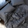 Комплект постельного белья полуторный MakSon Elegant Azure, страйп-сатин, 100% хлопок (014-1145210С)