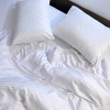 Комплект постельного белья двусальный MakSon Elegant White, страйп-сатин, 100% хлопок (012-1175210С)