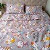 Комплект постельного белья Евро MakSon "Моя ти киця" на сером, бязь GOLD LUX 100% хлопок (009-1200220Б)