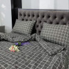 Комплект постельного белья семейный MakSon серая клетка, бязь GOLD LUX 100% хлопок (002-2145210Б) 