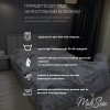 Комплект постельного белья двуспальный MakSon серая клетка, бязь GOLD LUX 100% хлопок (002-1175210Б) 