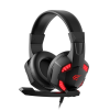 Игровые наушники HAVIT HV-H2032d GAMING с микрофоном и подсветкой черно-красные