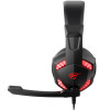 Игровые наушники HAVIT HV-H2032d GAMING с микрофоном и подсветкой черно-красные