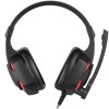Игровые наушники HAVIT HV-H2032d GAMING с микрофоном и подсветкой черно-красные