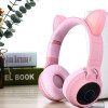 Беспроводные наушники HAVIT HV-H625BT с кошачьими ушками, с Micro SD Card, Fm-радио и AUX, pink
