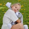 Мягкая игрушка-обнимашка Зайка Хрум 65 см гипоаллергенная антистрессовая (модель: Bunny Khrum)
