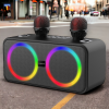 Акустическая система с караоке и 2 микрофонами HAVIT HV-SK856BT 20W RGB черная 