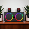 Акустическая система с караоке и 2 микрофонами HAVIT HV-SK856BT 20W RGB черная 