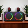 Акустическая система с караоке и 2 микрофонами HAVIT HV-SK856BT 20W RGB черная 