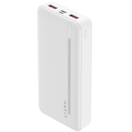 Повербанк HAVIT HV-PB92 20000mAh с быстрой зарядкой PD+QC3.0 White 