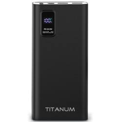 Повербанк с быстрой зарядкой TITANUM TPB-727S-B 20000mAh 22.5W Li-Pol Type-C Black 