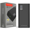 Повербанк с быстрой зарядкой TITANUM TPB-728S-B 30000mAh 22.5W  4USB, Micro USB, Type-C Black 