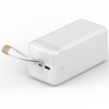 Повербанк TITANUM TPB-741-W 50000mAh Micro USB, Type-C, 2USB White с подсветкой 