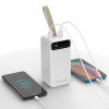 Повербанк TITANUM TPB-741-W 50000mAh Micro USB, Type-C, 2USB White с подсветкой 