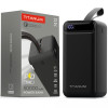 Повербанк 50000mAh TITANUM 741S 22.5W Black с быстрой зарядкой и фонариком (TPB-741S-B) 