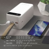 Повербанк 50000mAh TITANUM 741S 22.5W White с быстрой зарядкой и фонариком (TPB-741S-W)