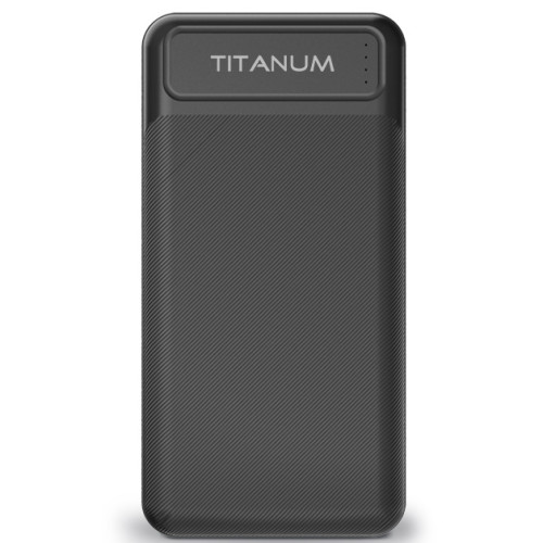 Повербанк TITANUM TPB-913-B 20000mAh Micro USB, Type-C, 2USB Black 