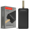 Повербанк TITANUM TPB-914-B 30000mAh Micro USB, Type-C, 2USB Black 