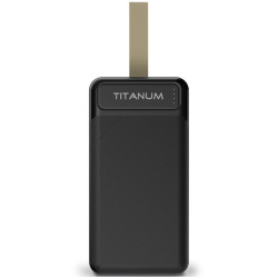 Повербанк TITANUM TPB-914-B 30000mAh Micro USB, Type-C, 2USB Black 