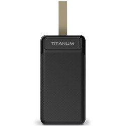 Повербанк TITANUM TPB-914-B 30000mAh Micro USB, Type-C, 2USB Black 