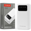Повербанк 30000mAh TITANUM OL03 White с фонариком (TPB-OL03-W) 