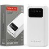 Повербанк 30000mAh TITANUM OL03 White с фонариком (TPB-OL03-W) 