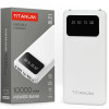 Повербанк 10000mAh TITANUM OL21 White с фонариком (TPB-OL21-W) 