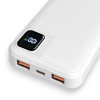 Повербанк 10000mAh TITANUM WQ55 22.5W, быстрая зарядка, 3 порта, антискользящая поверхность, белый