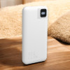 Повербанк 10000mAh TITANUM WQ55 22.5W, быстрая зарядка, 3 порта, антискользящая поверхность, белый