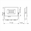 Прожектор светодиодный TITANUM 10W 6000K TLF106 220V IP65 защищенный