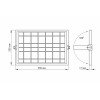 LED прожектор автономный VIDEX 1000LM 5000K 3.2V VL-FSO2-505 на солнечной батарее, с пультом