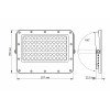 LED прожектор автономный VIDEX 1000LM 5000K 3.2V VL-FSO2-505 на солнечной батарее, с пультом