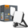 Светодиодный прожектор с датчиком движения VIDEX F3 30W 5000K 220V Black (VLE-F3-0305B-S)