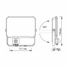 Светодиодный прожектор с датчиком движения VIDEX F3 30W 5000K 220V Black (VLE-F3-0305B-S)