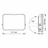 Светодиодный прожектор VIDEX F3 30W 5000K 220V Black (VLE-F3-0305B)