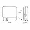 Светодиодный прожектор с датчиком движения VIDEX F3 50W 5000K 220V Black (VLE-F3-0505B-S)