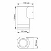 Архитектурно-декоративный светодиодный светильник VIDEX VL-AR071G GU10 IP54 