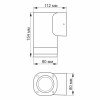 Архитектурно-декоративный светодиодный светильник VIDEX VL-AR071G GU10 IP54 