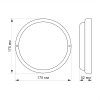 Защищенный светодиодный уличный светильник TITANUM TL-BHR-206 20W 6500K круглый
