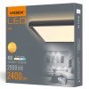 Светодиодный светильник с декоративной подсветкой квадратный VIDEX VL-DL3S-244B  24W 4000K черный