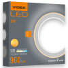 Точечный светильник с декоративной подсветкой 12W+4W 5000K+2700K  VIDEX VL-DL4R-1252 встраиваемый круглый  
