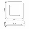 Точечный светильник VIDEX 6W 5000K VL-DLS-065 встраиваемый квадратный
