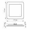Точечный светильник VIDEX 12W 5000K VL-DLS-125 встраиваемый  квадратный