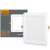 Точечный светильник VIDEX 18W 5000K VL-DLS-185 встраиваемый квадратный